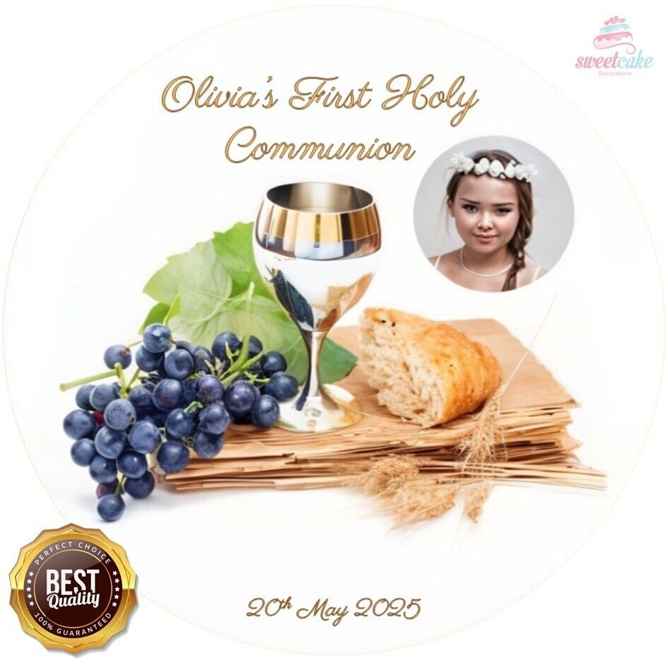 1st Holy Communion | Edible Cake Topper Your Own Photo