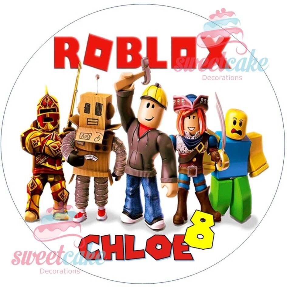 ROBLOX Edible Cake Toppers & Cupcakes | Icing Sheet or Wafer Card