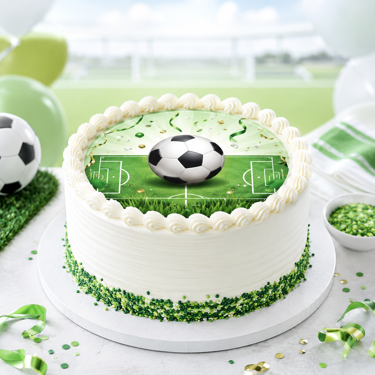 Football birthday cake toppers collection