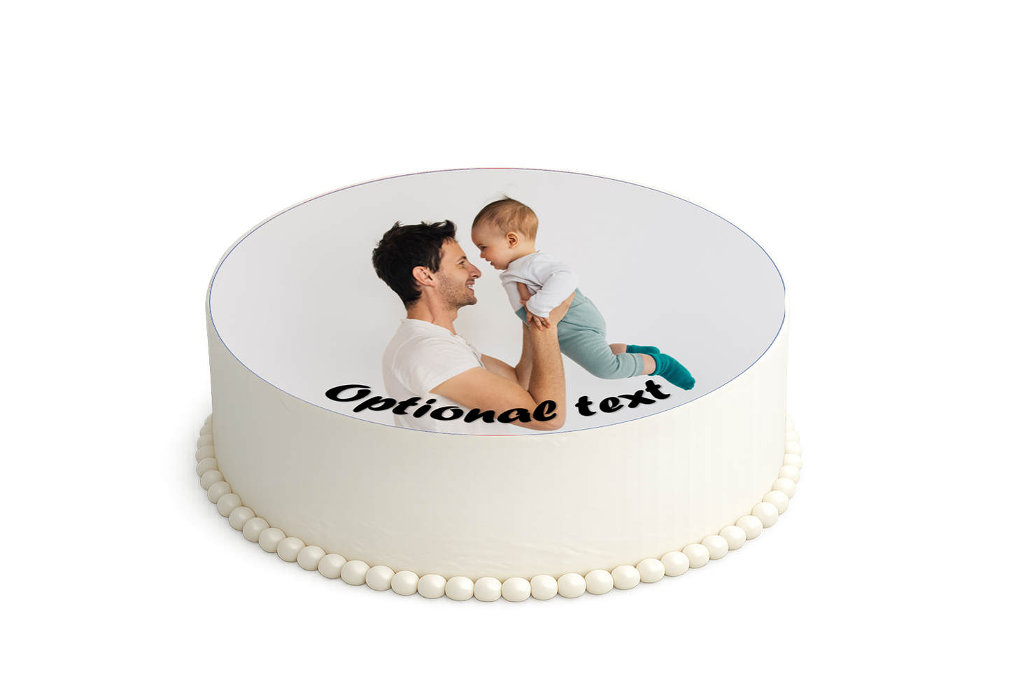 YOUR OWN PHOTO EDIBLE CAKE TOPPER – ROUND PERSONALISED FROM YOUR PHOTO