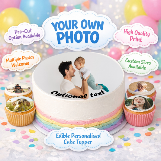Your Own Edible Photo Cake Topper Any Personalised Image Photo