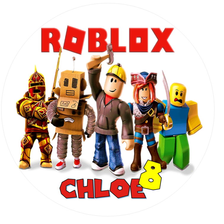 Roblox Edible Cake Topper / Cupcake Toppers – Personalised with Name