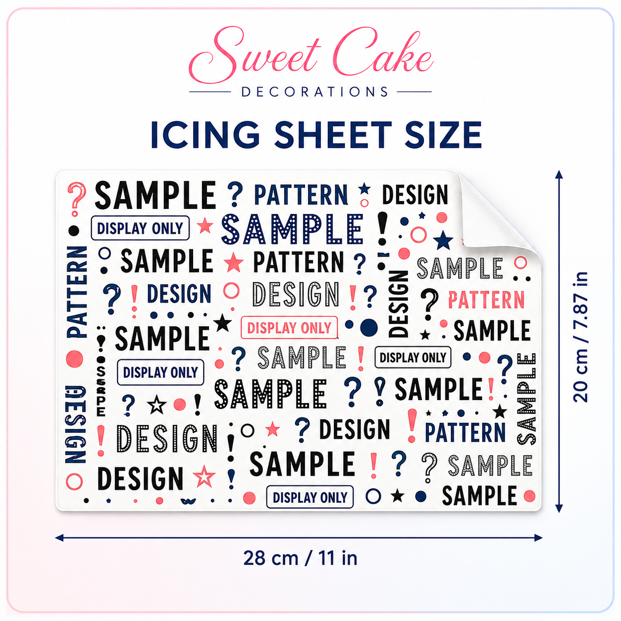 PHOTO EDIBLE CAKE TOPPER – RECTANGLE (A4 / A3 / CUSTOM SIZE) Your Ow