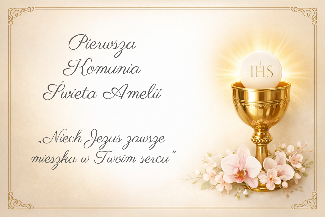 Pierwsza Komunia Święta Opłatki na tort komunijny - Edible Cake Topper