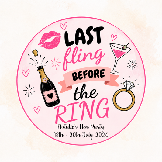 Hen Party Edible Cake Topper – Perfect for the Bride-to-Be!