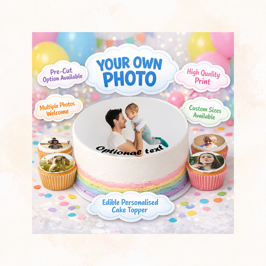 Your Own Edible Photo Cake Topper Any Personalised Image Photo