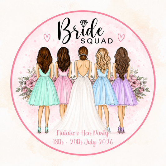 Hen Party Edible Cake Topper – Perfect for the Bride-to-Be!
