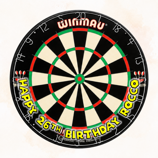 Personalised Dartboard Edible Cake Topper – Perfect for Darts Fans