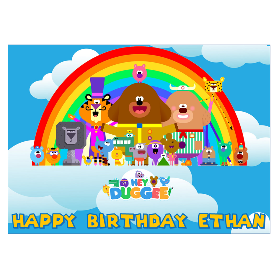 Hey Duggee Cake Topper – Edible Icing Sheet Round or Costco Cake Size