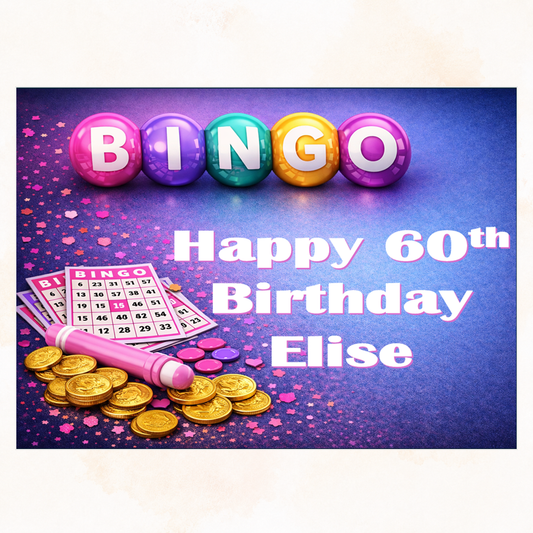 Bingo Edible Cake Topper – Perfect for Bingo Lovers