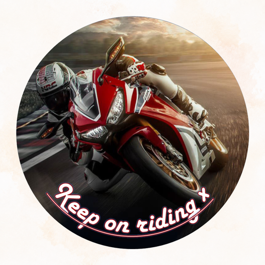 Superbike Motorbike Edible Cake Topper – Perfect for Racing Fans