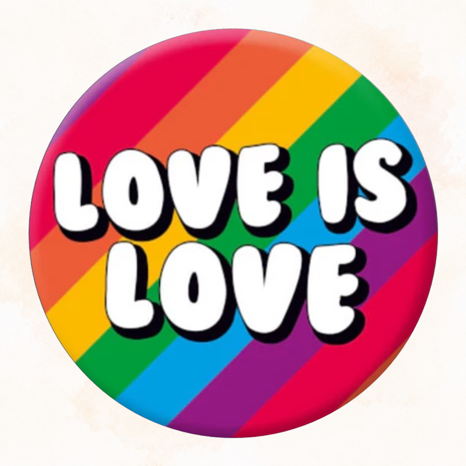 Love is Love LGBT – Personalised Edible Cake Topper on Icing Sheet or Wafer Card