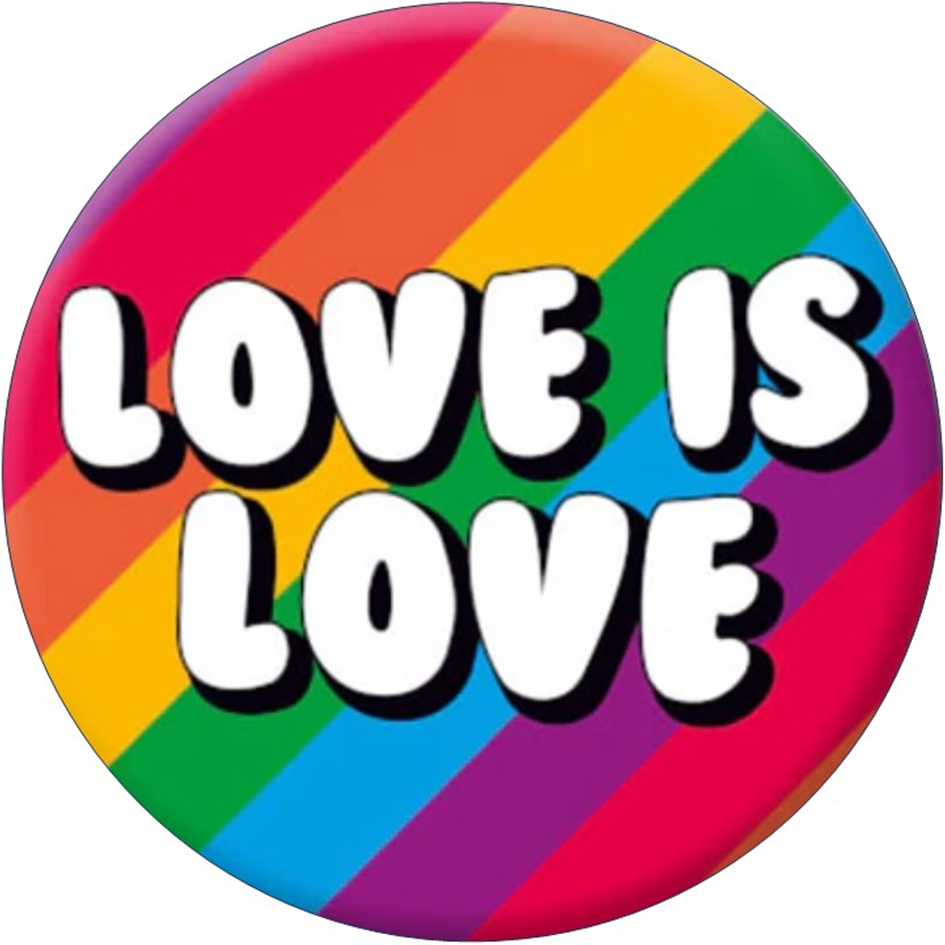 Love is Love LGBT – Personalised Edible Cake Topper on Icing Sheet or Wafer Card