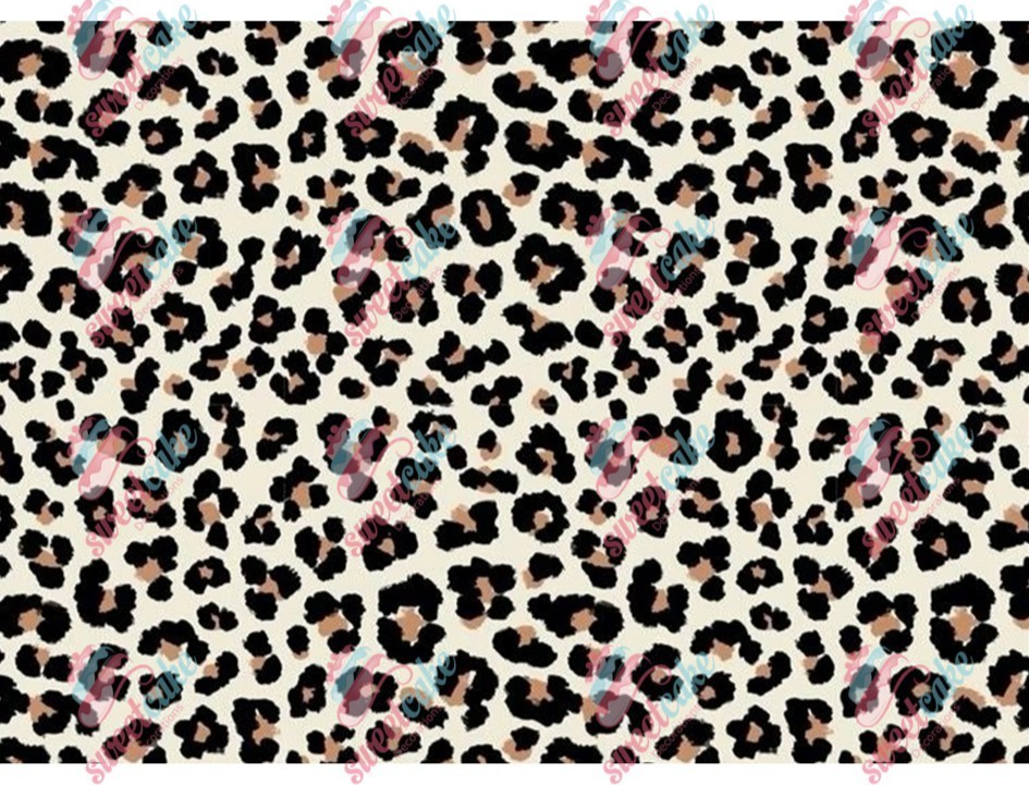 Leopard Print Pattern Edible Cake Wrap – A4 Icing Sheet