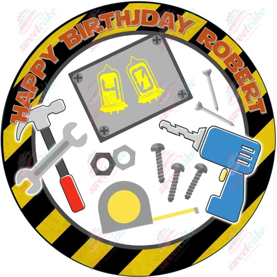 Mr Fix – Handyman Personalised Edible Cake Topper