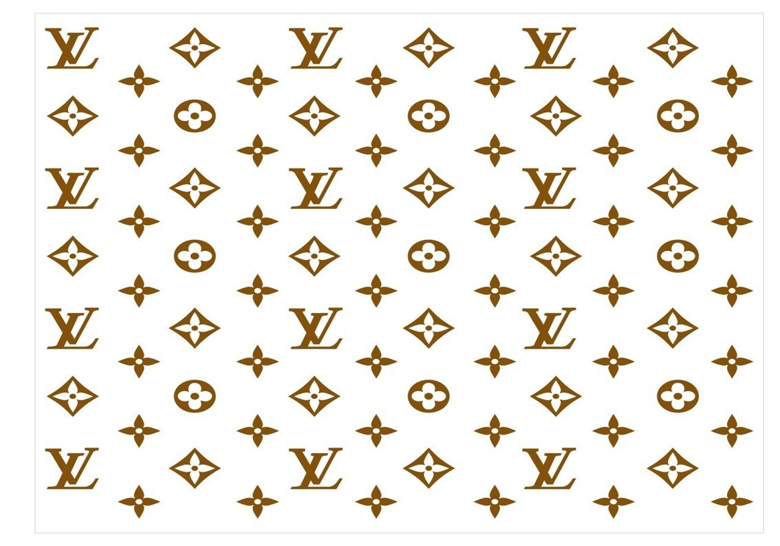 LV Style Edible Cake Wrap – A4 Icing Sheet (4 Designs Available)