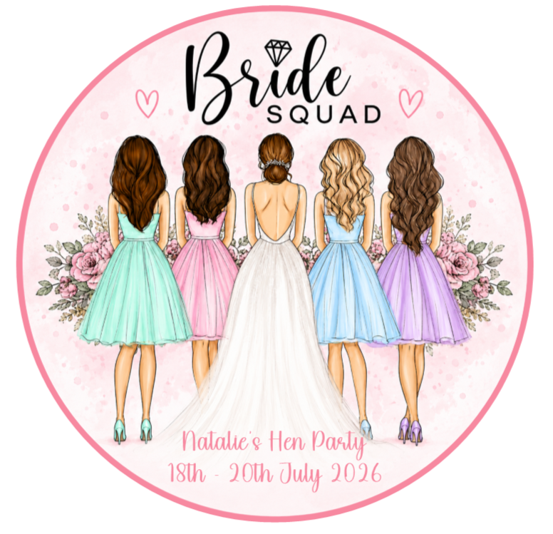 Bride Squad Cake Topper Hen Party Edible Cake Image Bride To Be