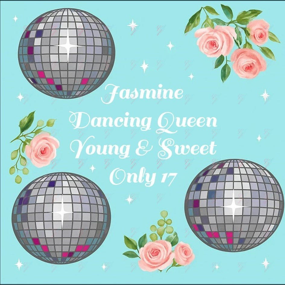 Dancing Queen Edible Cake Topper – Perfect for a Disco Birthday Party!