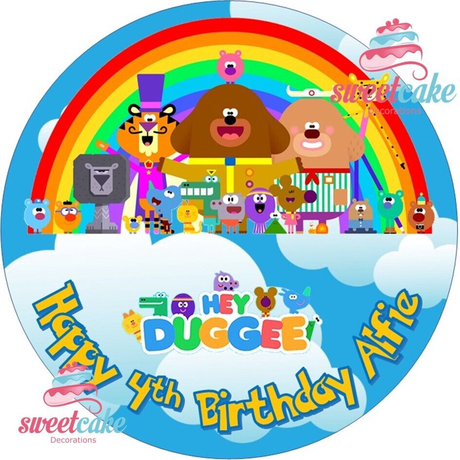 Hey Duggee Cake Topper | Edible Icing Sheet Round or Costco Cake Size