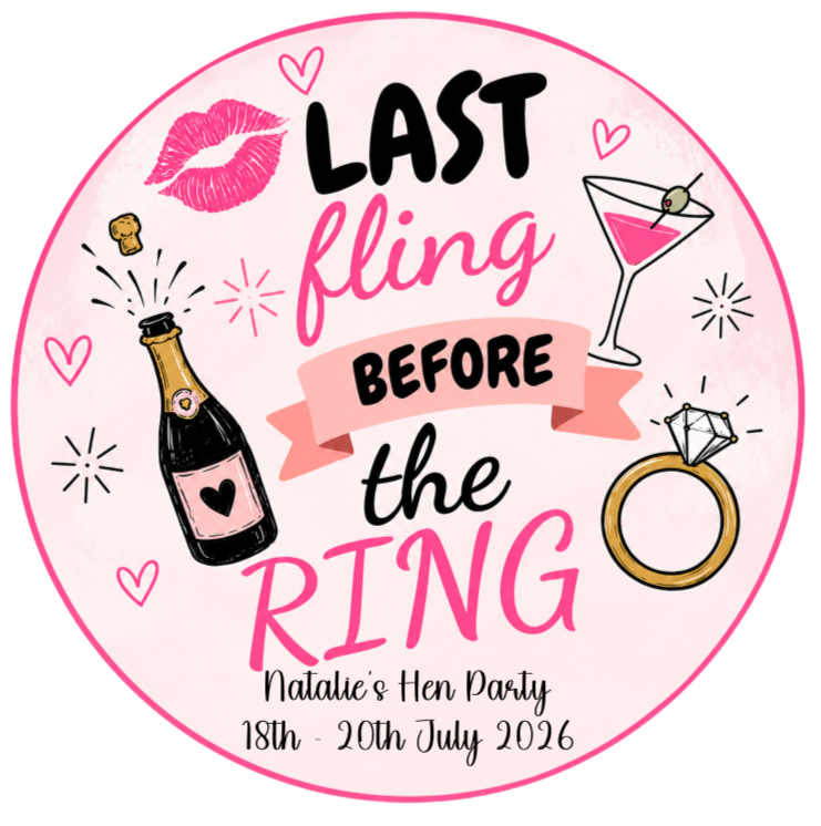 Hen Party Edible Cake Topper – Perfect for the Bride-to-Be!