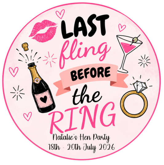 Hen Party Edible Cake Topper – Perfect for the Bride-to-Be!