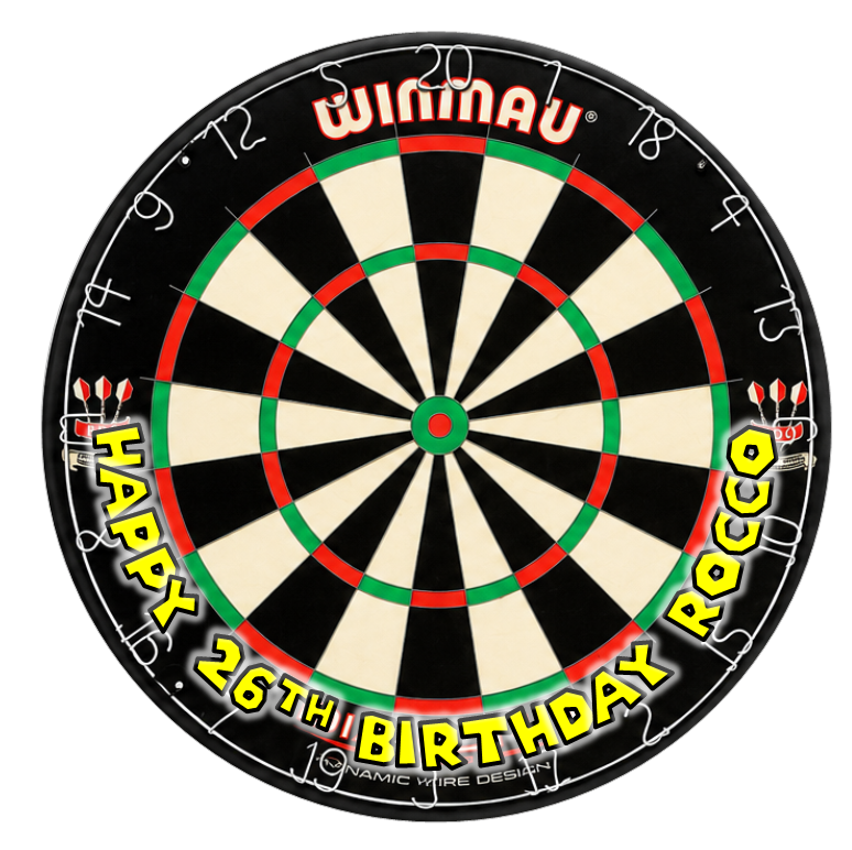 Personalised Dartboard Edible Cake Topper – Perfect for Darts Fans!