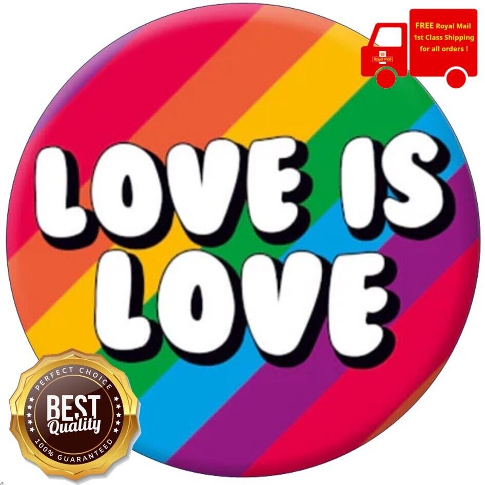 Love is Love LGBT | Personalised Edible Cake Topper on Icing Sheet or Wafer Card