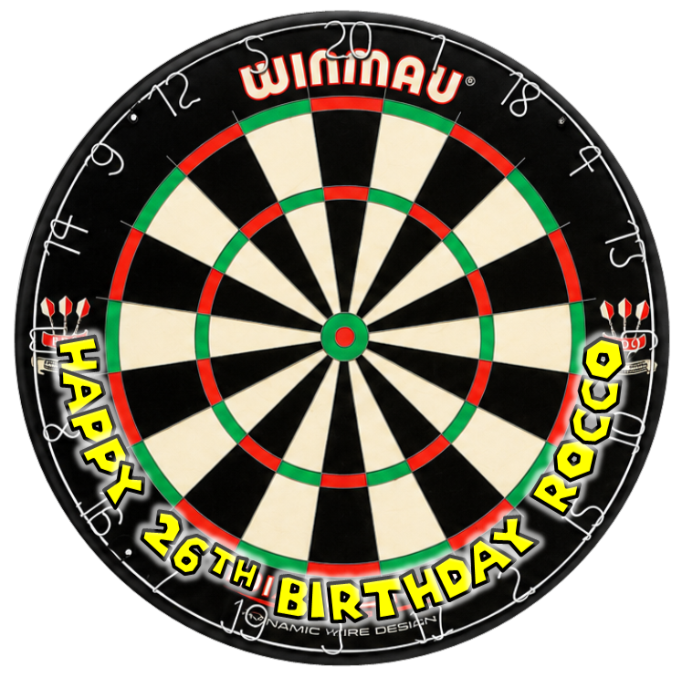Personalised Dartboard Edible Cake Topper – Perfect for Darts Fans!