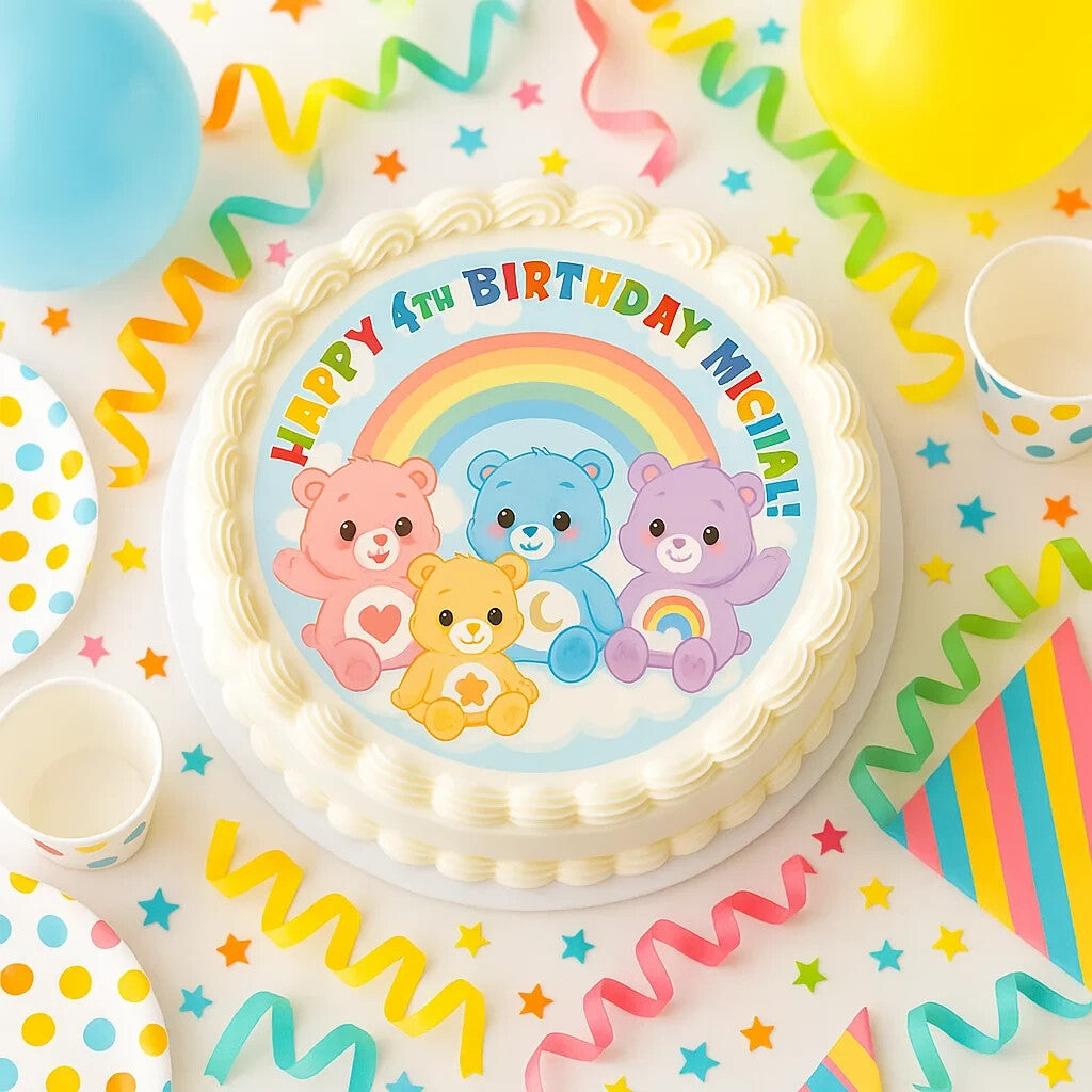 Sweet Cuddle Bears Edible Cake Topper –High Quality Icing Sheet or W