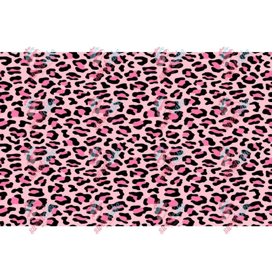 Pink Leopard Print Pattern Edible Cake Wrap – A4 Icing Sheet