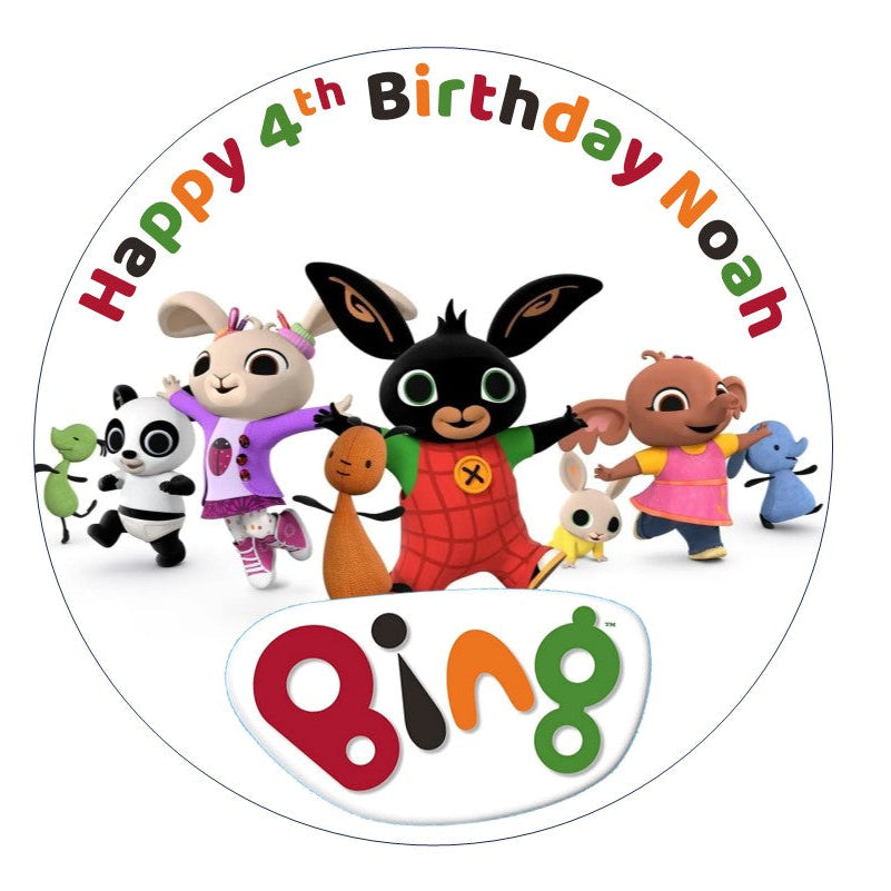 Bing Edible Cake Topper &amp; Character Decoration Set – Personalised