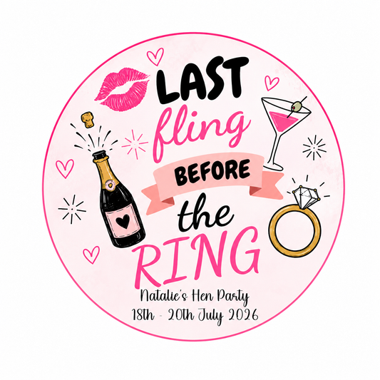 Hen Party Edible Cake Topper – Perfect for the Bride-to-Be!
